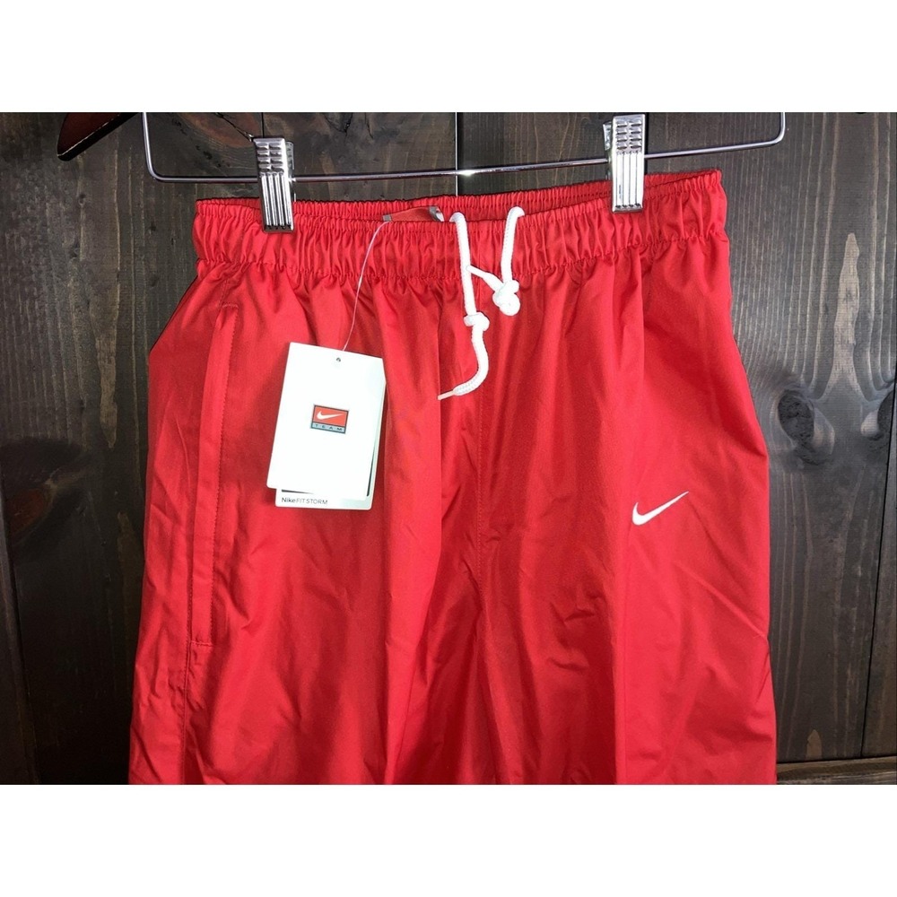 VTG NEW Nike Women's XS Windbreaker‎ Track Pants 2007 Red Y2K Rain Scarlett Red